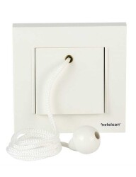 Netelsan M.U.Prz.10000 Byobu Topraklı Priz Mekanik Kapak Beyaz Çerçevesiz - NETELSAN