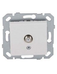 Netelsan M.U.TVU.50000 Byobu Tv - Sat - Radyo Uydu Prizi (Sonlu) Mekanik Kapak Beyaz Çerçevesiz - NETELSAN