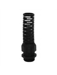 ORTAÇ ORB20 PG 9 Spiral Uçlu Polyamid Kablo Rakoru - Siyah - Somunlu - ORTAÇ