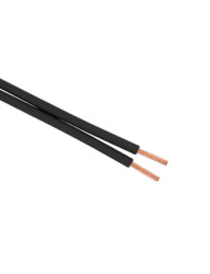 Reçber 901068 2x0,75 mm2 PVC İzoleli Siyah Yassı Kordon Kablo - REÇBER
