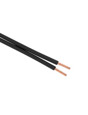 Reçber 901068 2x0,75 mm2 PVC İzoleli Siyah Yassı Kordon Kablo - 1