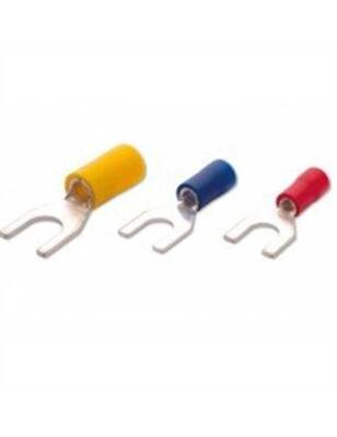 Şafak ÇK-8006SPVC 4,00-6,00 mm² M8 Çatal Tip İzoleli Kablo Uçları (DIN 46237)/(PVC ve Standart Giriş) (100 Adet) - 1