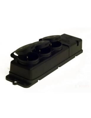 Schneider 3201-366-0301 Monofaze Yeni 1*16A Kauçuk Üçlü Grup Priz - 1