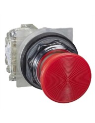 Schneider 9001KR24RH13 35 Mm Metal Gövde Mantar Başlık Acil Stop Butonu - SCHNEIDER