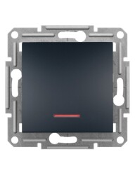 Schneider Asfora Antrasit Işıklı Anahtar Çerçevesiz - EPH1400171 - SCHNEIDER
