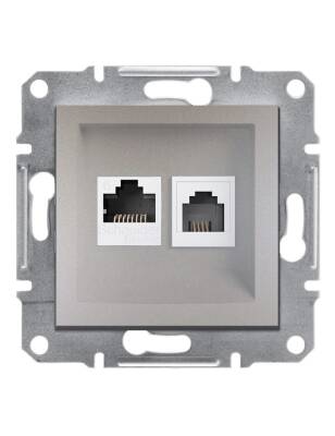 Schneider Asfora Bronz RJ45 Cat6 UTP + RJ1 Priz Çerçevesiz - EPH5200169 - 1