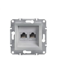 Schneider Asfora Plus Alüminyum Tekli RJ45 Boş Data Prizi Çerçevesiz - EPH4300161-02 - SCHNEIDER