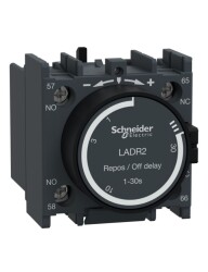 Schneider Ladr2 Tesys D - Zaman Geckm Yard Kontk Bloğu - 1Na + 1Nk - Vida Kelepçesi Terminalleri - 1