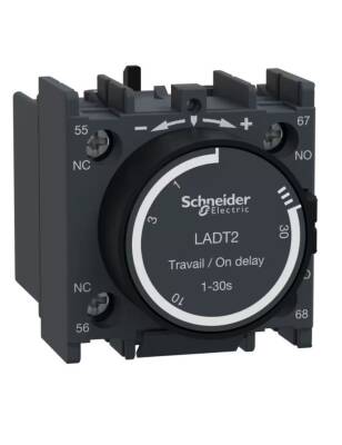Schneider LADT2 0.1-30 Sn Çekme Geciktirmesi Vida Bağlantılı Zaman Rölesi - 1