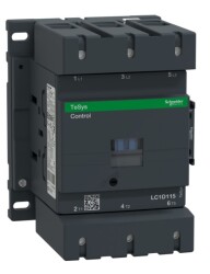 Schneider LC1D115M7 TeSys D 115 A 55 kW 220V AC Kontaktör 3 Kutuplu 1NO+1NC AC-3 - SCHNEIDER