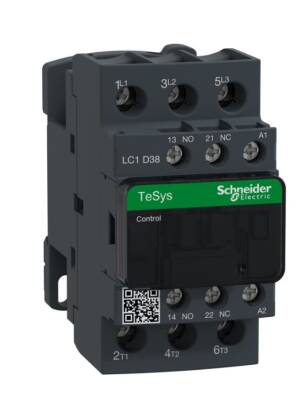 Schneider LC1D38M7 TeSys D 38 A 18,5 kW 220V AC Kontaktör 3 Kutuplu 1NO+1NC AC-3 - 1