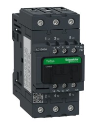 Schneider LC1D40ABD 18,5 Kw 40A 24V Dc 1 No 1 Nc Tesys D Kontaktör - 1