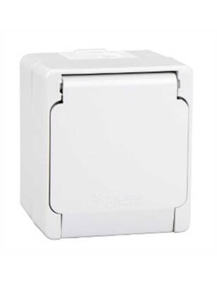 Schneider NML3100121 Nemliyer Kap,Top Priz Beyaz - 1