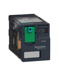 Schneider Rxm2Ab1Bd Minyatür Takılabilir Röle - Zelio Rxm - 2 K/A - 24 V Dc - 12 A - 1