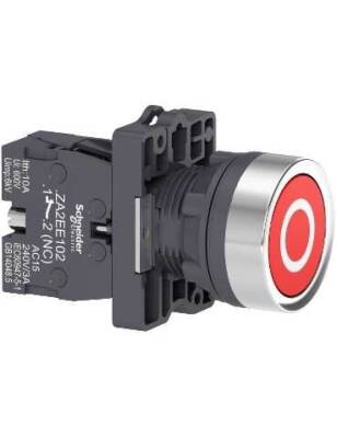Schneider XA2EA4322 1 Nk Kırmızı İşaretli Yaylı Buton - 1