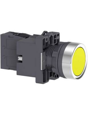 Schneider XA2EW35B1 1 Na Sarı Işıklı Yaylı Butonlar 24 Vdc - 1