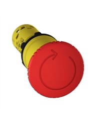 Schneider XB7NS8442 22 mm 1NK Çevir Çek Mantar Kırmızı Acil Stop Buton - SCHNEIDER