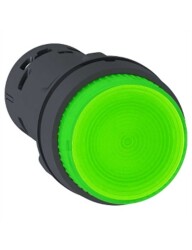 Schneider XB7NW33M1 22 Mm Yeşil Işıklı Start Buton,1Na,Yaylı Tip - SCHNEIDER