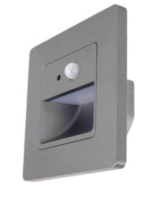 SENSÖRLÜ MERDİVEN ARMATÜRÜ FÜME KASA 3000K - 1