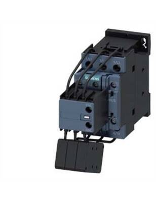 Siemens 3RT2627-1AP05 Kondansatör Kontaktörü 25kVAr 230VAC Bobin Gerilimi 400V Şebeke Gerilimi 1NO+2NC Vida Bağlantılı S0 Boy 3 Kutuplu AC-6b - 1