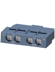 Siemens 3RV2901-1E Yardımcı Kontak ÜsTTen Yay Montajlı 1No+1Nc - 1