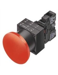 Siemens 3Sb3203-1Ca21 3Sb3 Plastik Seri 22Mm, Mantar Buton, Kalıcı, 10A, 1No - SIEMENS