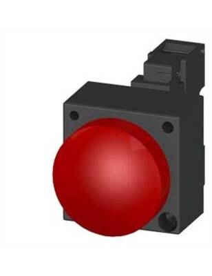 Siemens 3Sb3204-6Aa20 3Sb3 Plastik Seri 22Mm, Komple Sinyal Lambası 250V 'A Direk Beslemeli Ampulsüz, Soket - 1