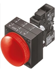 Siemens 3Sb3244-6Ba20 Komple Sinyal Lambaları 24V Ac/Dc LedLi Kırmızı - SIEMENS