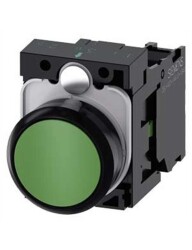 Siemens 3Su1100 0Ab40 1Ba0 Sirius Act Plastik Yeşil Komple Yay Dönüşlü Butonlar 1No - 1