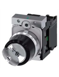 Siemens 3Su1150 4Bf11 1Ba0 Sirius Act Metal Ronıs 0 1 Pozisyonlu Kilitli Mandal Buton 1No - SIEMENS