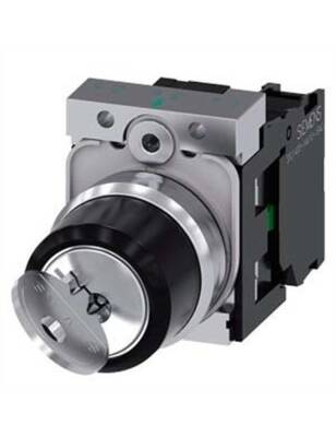 Siemens 3Su1150 4Bf11 1Ba0 Sirius Act Metal Ronıs 0 1 Pozisyonlu Kilitli Mandal Buton 1No - 1