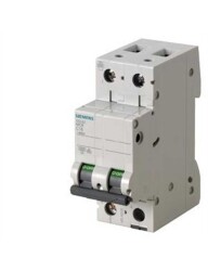 Siemens 5SL6201-7 | 2 Faz 1A C Tipi 6Ka Otomatik Sigorta - SIEMENS