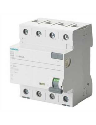 Siemens 5SV3347-6 A Tipi Trifaze Kaçak Akım Rölesi 30mA 80A 400V 3 Faz+N - 1