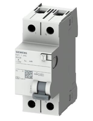Siemens 5Sz1614-6YA Monofaze Kaçak Akım Koruma Rölesi 300Ma 40A 1 Faz + N - 1
