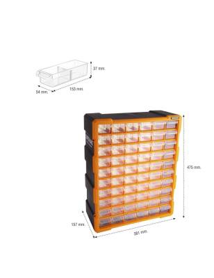 Super Bag 60'lı Büyük Monoblok Çekmece Seti Asr-6000 - 1