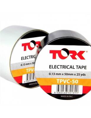 TORK TPVC 50 İzoleli Kalın Elektrik Bandı Siyah - 1