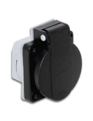 Tp Electric 3101-310-0300 1X16A Pano Prizi 16A Siyah IP54 Vidalı - 1