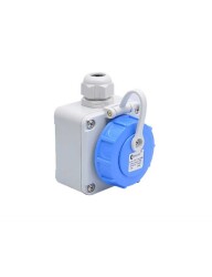 Tp Electric 3101-380-0900 1X16A Duvar Prizi IP68 Vidalı - TP ELEKTRİK