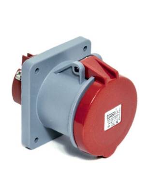 Tp Electric 3131-322-1600 4X63A Düz Makine Prizi 100X107 Vidalı IP44 - 1