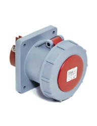 Tp Electric 3132-322-1600 4X63A Düz Makine Prizi 100X107 Vidalı IP67 - TP ELEKTRİK