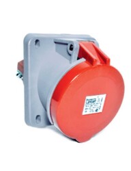 Tp Electric 3133-309-1600 5X63A Eğik Makine Prizi 100X107 Vidalı IP44 - TP ELEKTRİK