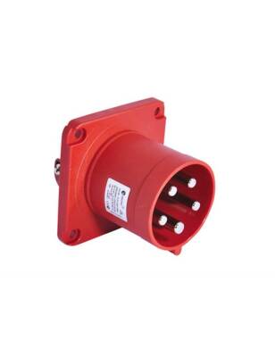 Tp Electric 3133-320-1600 5X63A Düz Makine Fişi 100X100 Vidalı IP44 - 1