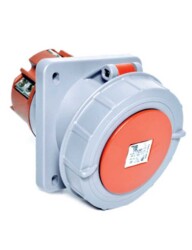 Tp Electric 3137-309-1600 4X125A Eğik Makine Prizi 114X114 Vidalı IP67 - TP ELEKTRİK