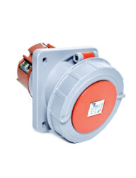 Tp Electric 3138-309-1600 5X125A Eğik Makine Prizi 114X114 Vidalı IP67 - TP ELEKTRİK