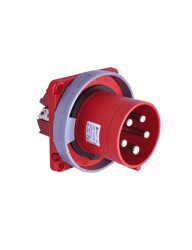 Tp Electric 3138-320-1600 5X125A Düz Makine Fişi 120X120 Vidalı IP67 - TP ELEKTRİK