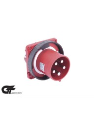 Tp Electric 3138-320-1699 5X125A CEE Norm(GT) Düz Makine Fişi 120X120 Vidalı IP67 - TP ELEKTRİK