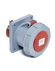 Tp Electric 3138-322-1600 5X125A Düz Makine Prizi 120X120 Vidalı IP67 - TP ELEKTRİK