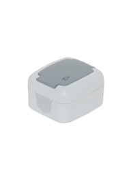 Tp Electric 3201-025-0401 Kapaklı Toprakli Priz Beyaz - TP ELEKTRİK