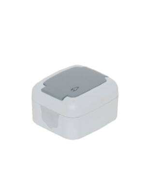 Tp Electric 3201-025-0401 Kapaklı Toprakli Priz Beyaz - 1