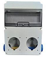Tp Electric 3320-002-1112 Kombinasyon Kutusu CEE Norm Makine Priz Yuvası Boş x2 Ön + Pano Prizi 1X16A x2 Yan - 1